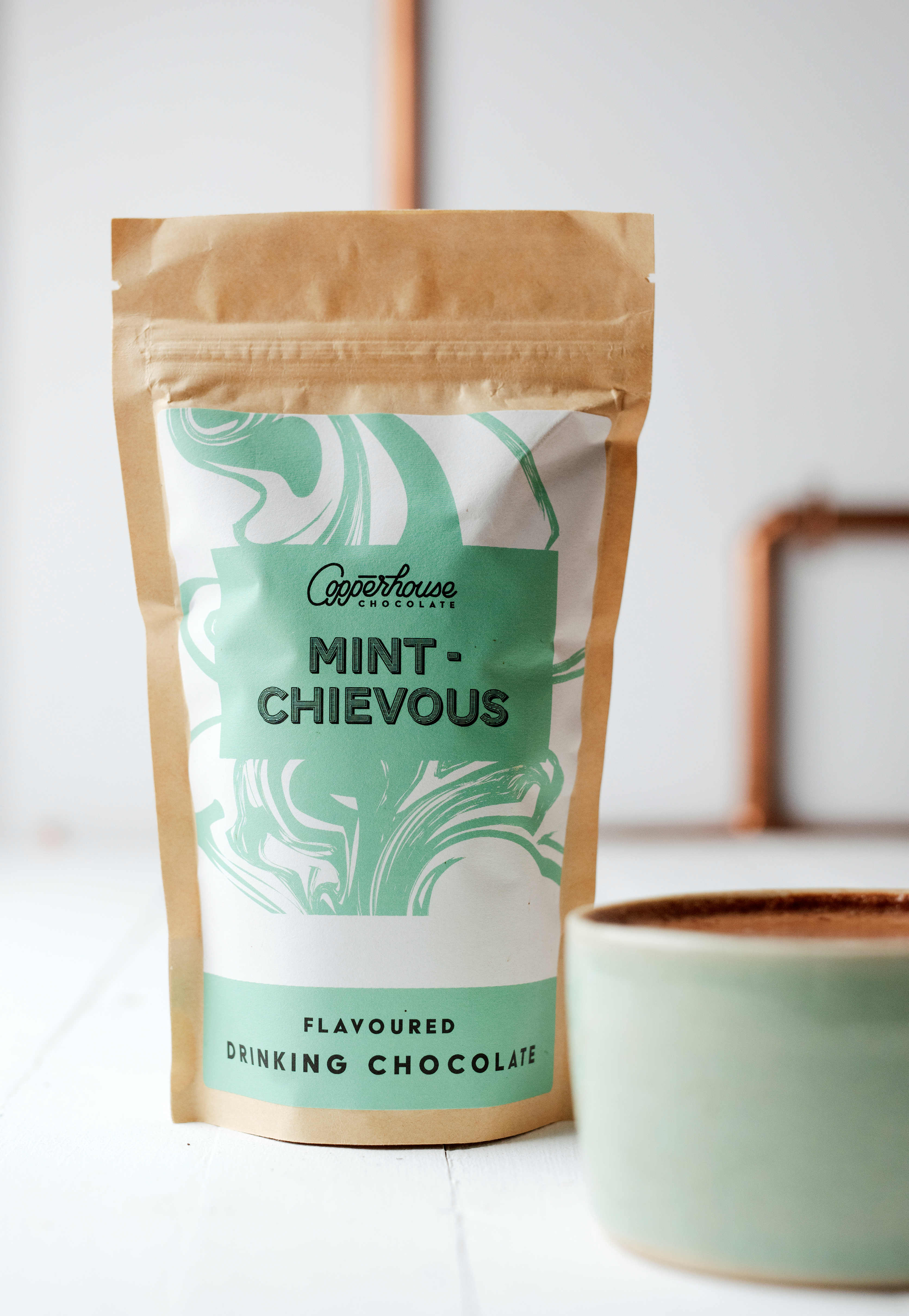Mintchievous flavoured drinking chocolate