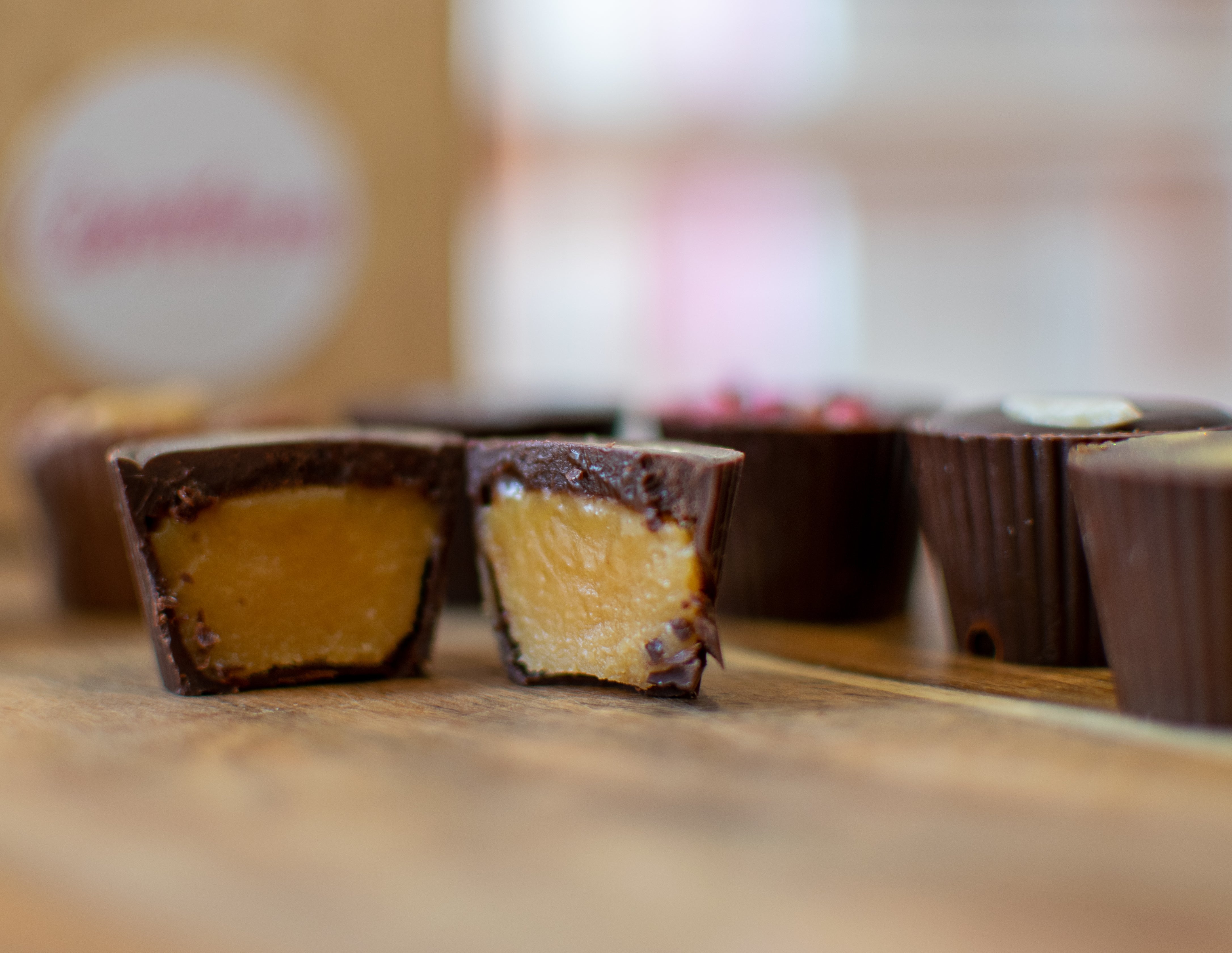 Chocolate caramel cups