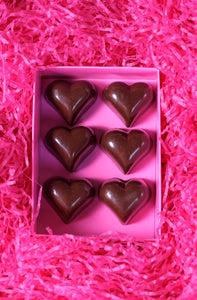Rose caramel hearts