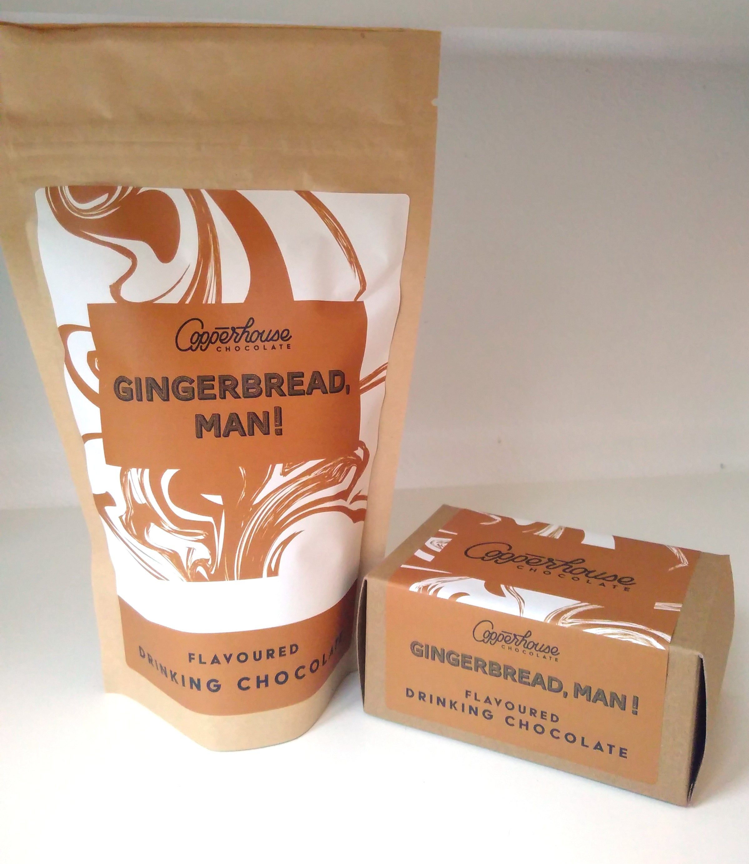 Gingerbread, man! flavoured drinking chocolate